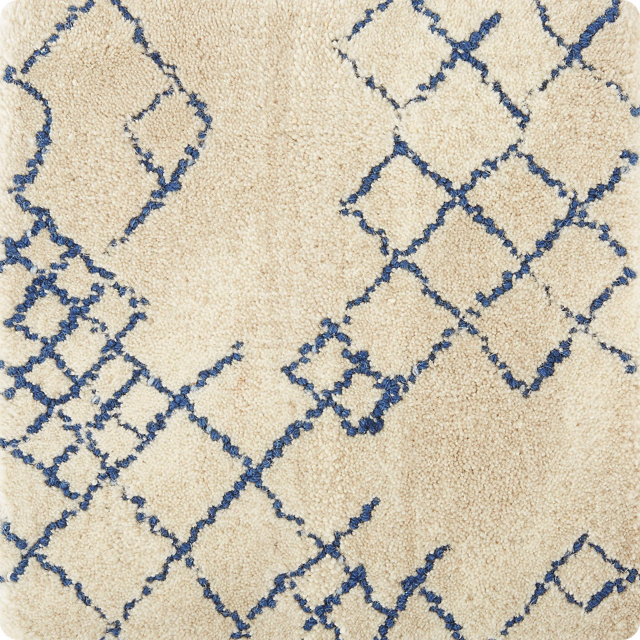 Azulejo Neutral Moroccan Style Rug Swatch + Reviews Crate & Barrel