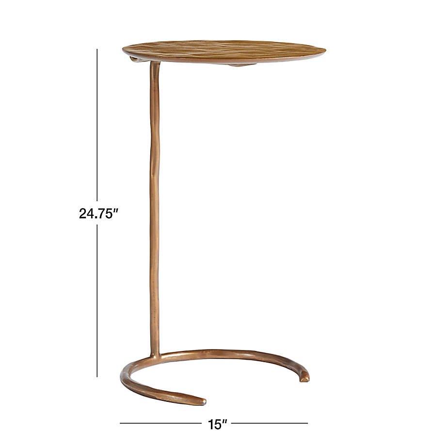 Brass c on sale side table