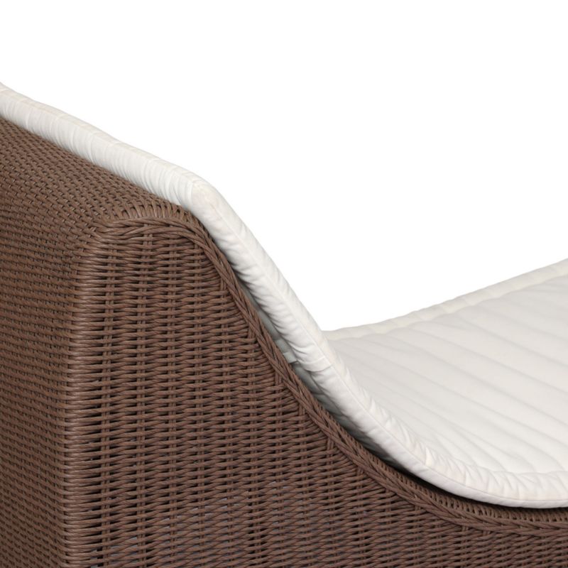 Azura Ivory Woven Outdoor Sun Lounger - image 5 of 8