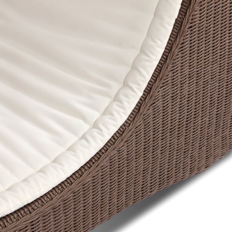 Azura Ivory Woven Outdoor Sun Lounger - image 6 of 8