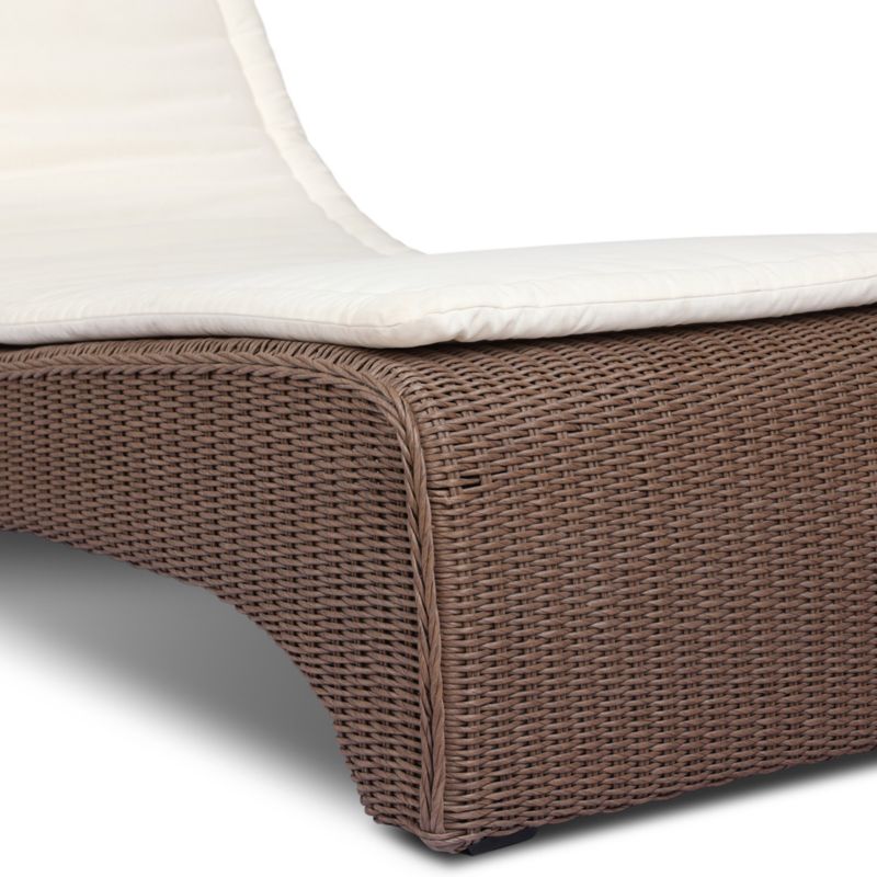 Azura Ivory Woven Outdoor Sun Lounger - image 7 of 8
