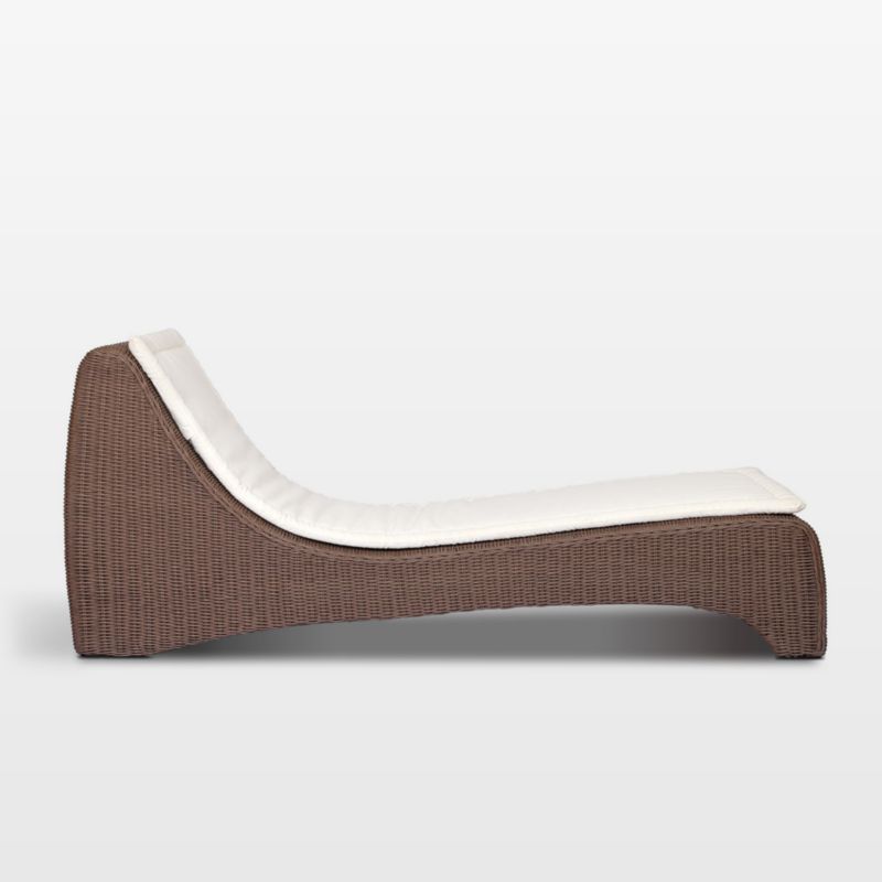 Azura Ivory Woven Outdoor Sun Lounger - image 3 of 8