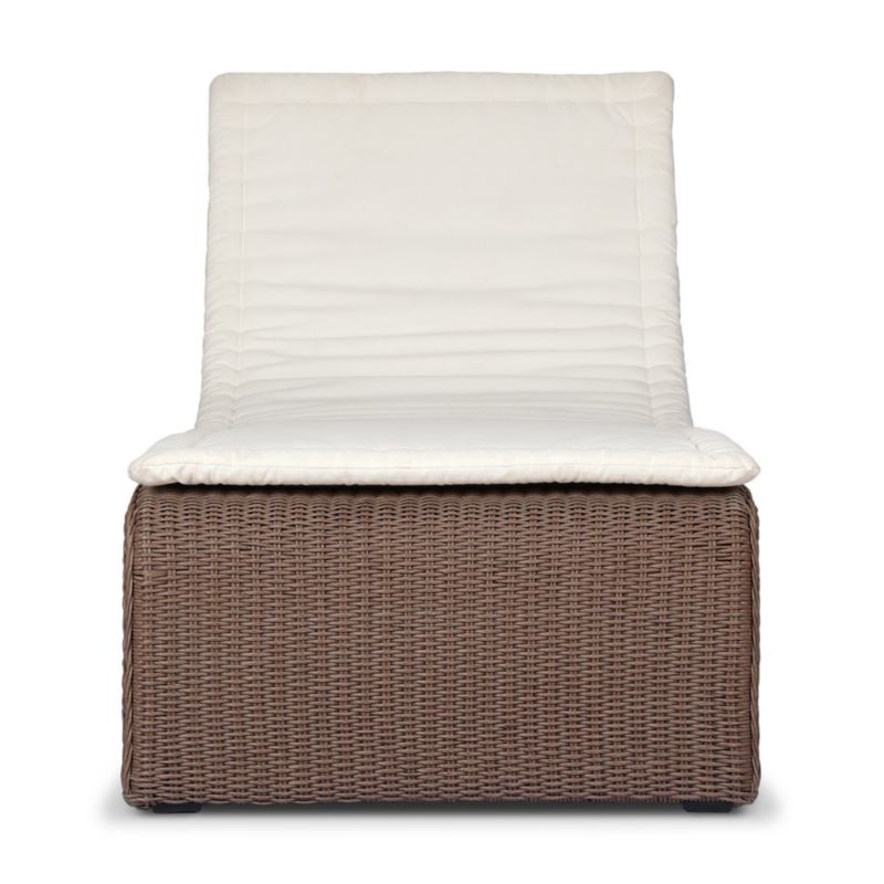 Azura Ivory Woven Outdoor Sun Lounger - image 2 of 8