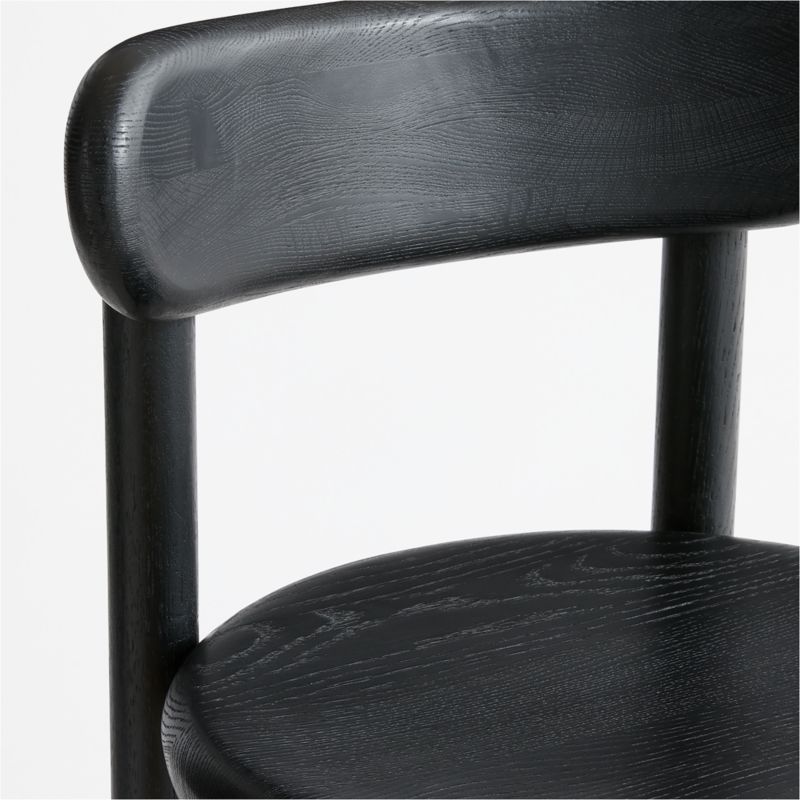 Amapa Black Oak Wood Bar Stool - image 6 of 7
