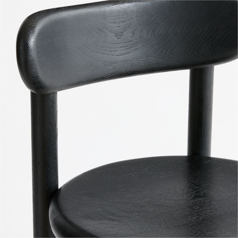 Amapa Black Oak Wood Counter Stool - image 6 of 7