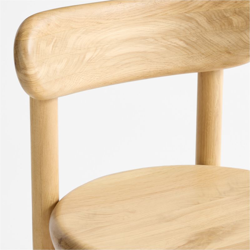 Amapa Natural Oak Wood Counter Stool - image 6 of 7