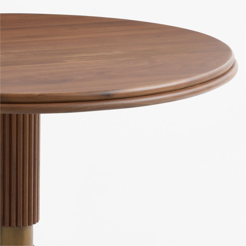 Chelsea 36" Round Walnut Wood Bistro Table - image 3 of 4