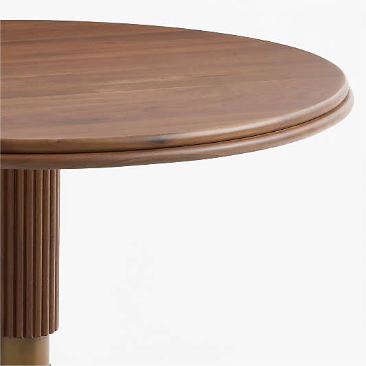 Chelsea 36" Walnut Wood Round Bistro Dining Table