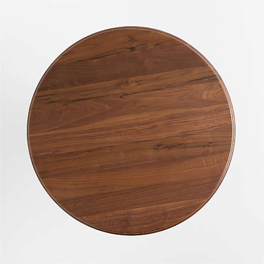 Chelsea 30" Round Walnut Wood Bar Table