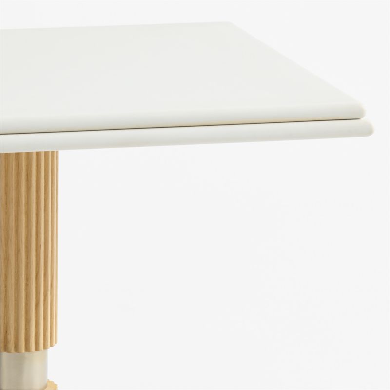 Chelsea 24" Quartz & Oak Wood Bistro Table - image 6 of 7