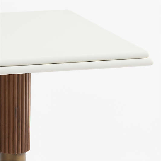 Chelsea 24" Quartz & Walnut Wood Bistro Table