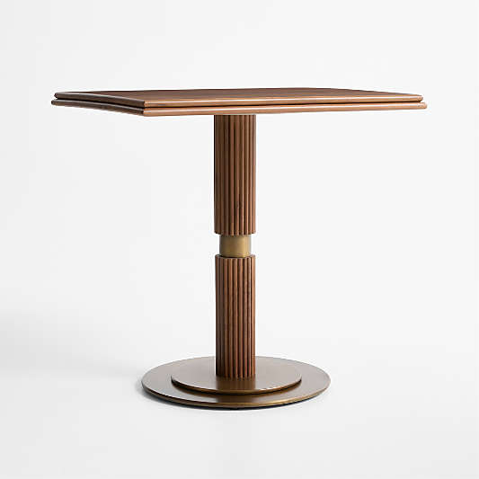 Chelsea 24" Walnut Wood Bistro Dining Table