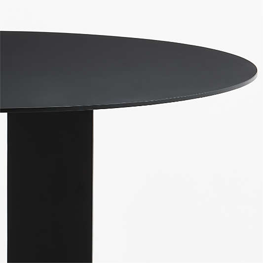 Cupertino 30" Round Black Metal Bar Table