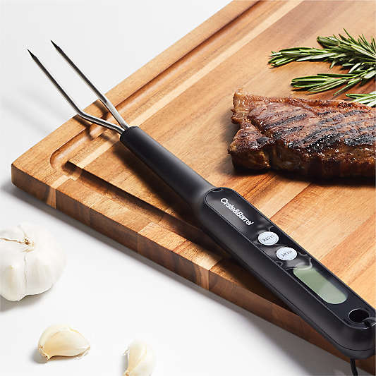 Crate & Barrel Barbecue Thermometer Fork