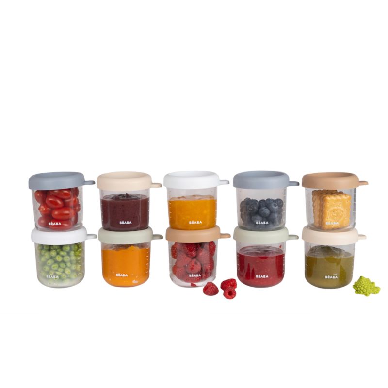 Beaba 10-Oz. Natural Mix Glass Baby Food Jars, Set of 6 - image 3 of 4