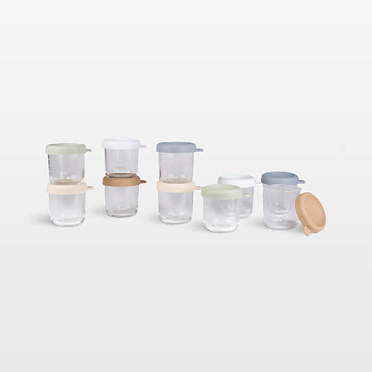 Beaba 10-Oz. Natural Mix Glass Baby Food Jars, Set of 6