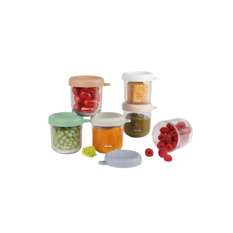 Beaba 8-Oz. Natural Mix Glass Baby Food Jars, Set of 6 - image 3 of 4