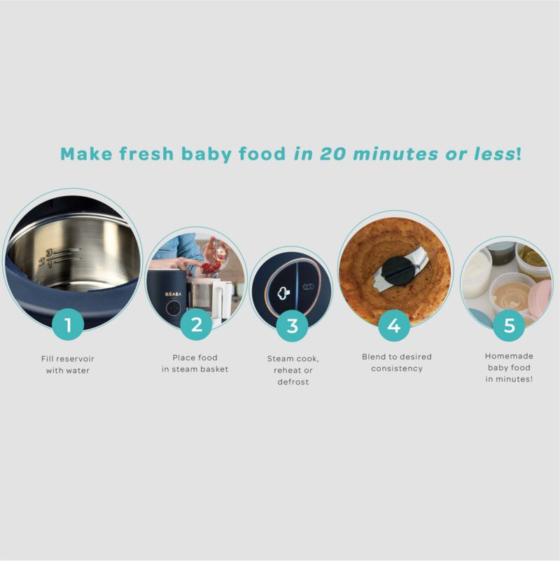 BEABA Babycook® Neo Cloud Grey Baby Food Maker - image 6 of 8