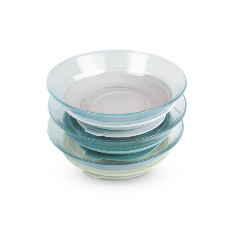BEABA Blue Mix Glass Plate, Set of 3 - image 4 of 5