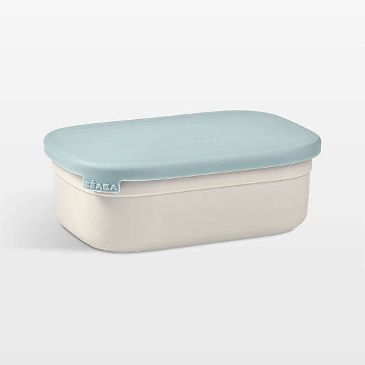 BEABA Blue Stainless Steel Triple Compartment Lunch Container