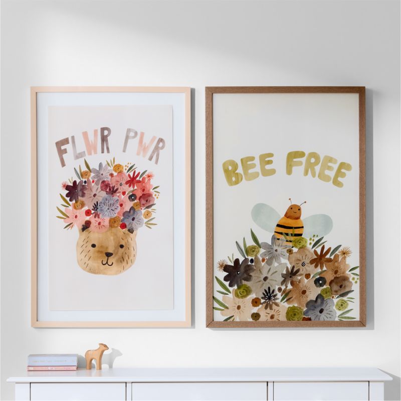 Bee Free Large Framed Wall Art Print - image 3 of 7
