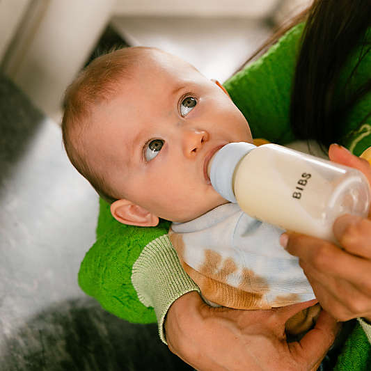 BIBS Grow and Flow Ivory White Silicone Bottle 5oz/9oz Set of 2