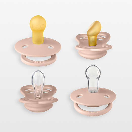 BIBS Blush Try It Collection Latex Baby Pacifiers