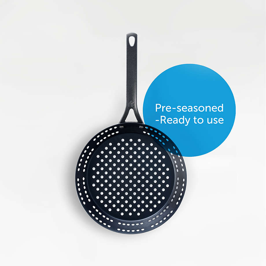 BK Black Steel Seasoned Carbon Steel Skillet, 10