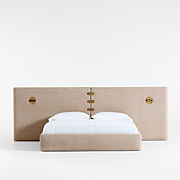 Montecito King Extended Headboard Bed with Lighting by Brigette Romanek