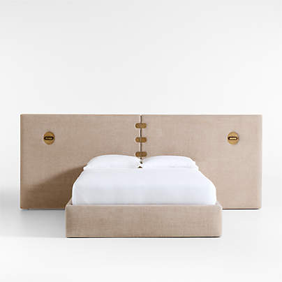 Montecito Queen Extended Headboard Bed with Lighting by Brigette Romanek