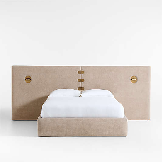 Montecito Queen Extended Headboard Bed with Lighting by Brigette Romanek