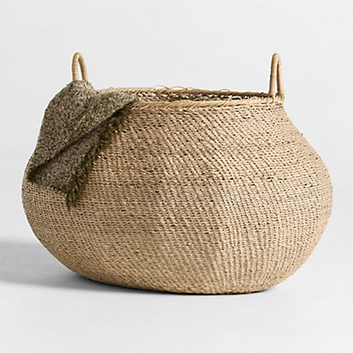 View Nes Medium Woven Basket 15" by Brigette Romanek details