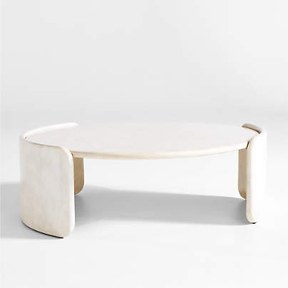 Sand Dune 50.5" Round High Gloss Coffee Table by Brigette Romanek