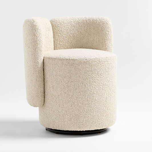 Wills Upholstered Swivel Dining Chair by Brigette Romanek