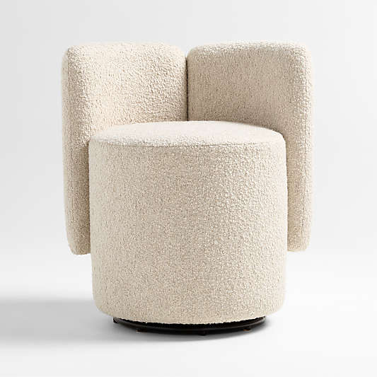 Wills Upholstered Swivel Dining Chair by Brigette Romanek