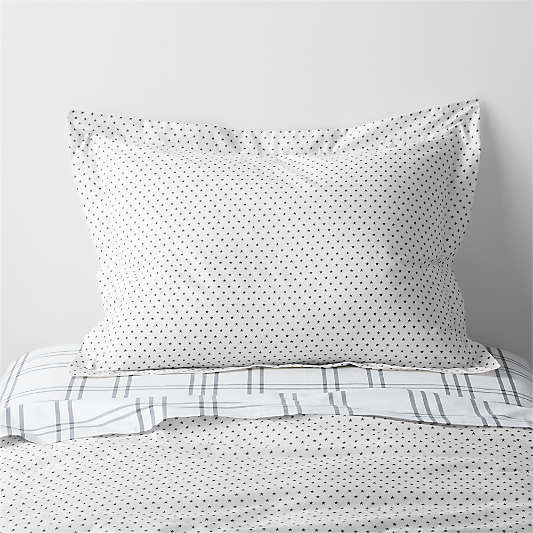 Modern Star Kids Organic Brushed Cotton Black and White Sham