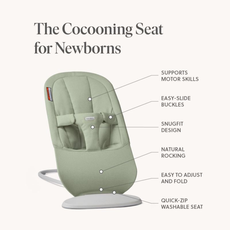 BABYBJÖRN ™ Bouncer Begin Light Green Woven Baby Bouncer Chair - image 5 of 7