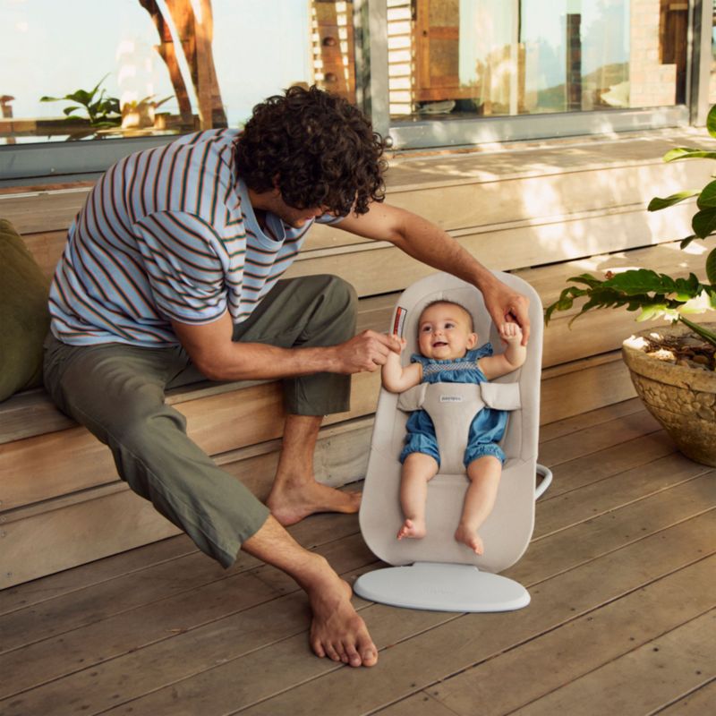 BABYBJÖRN ™ Bouncer Begin Sand Grey Woven Baby Bouncer Chair - image 3 of 7