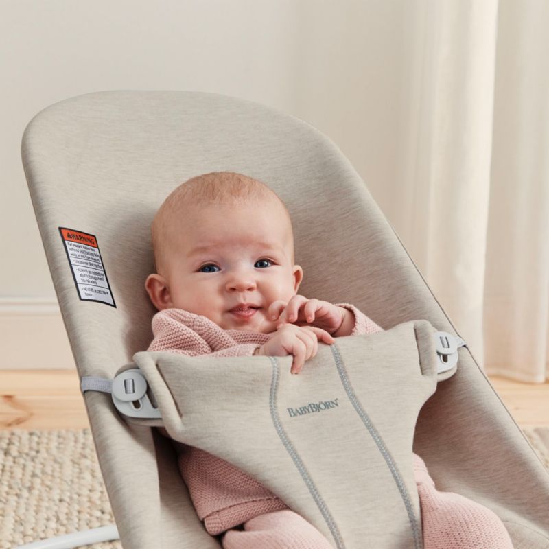 BABYBJÖRN ™ Bouncer Bliss 3D Light Beige Jersey Baby Bouncer Chair - image 2 of 3