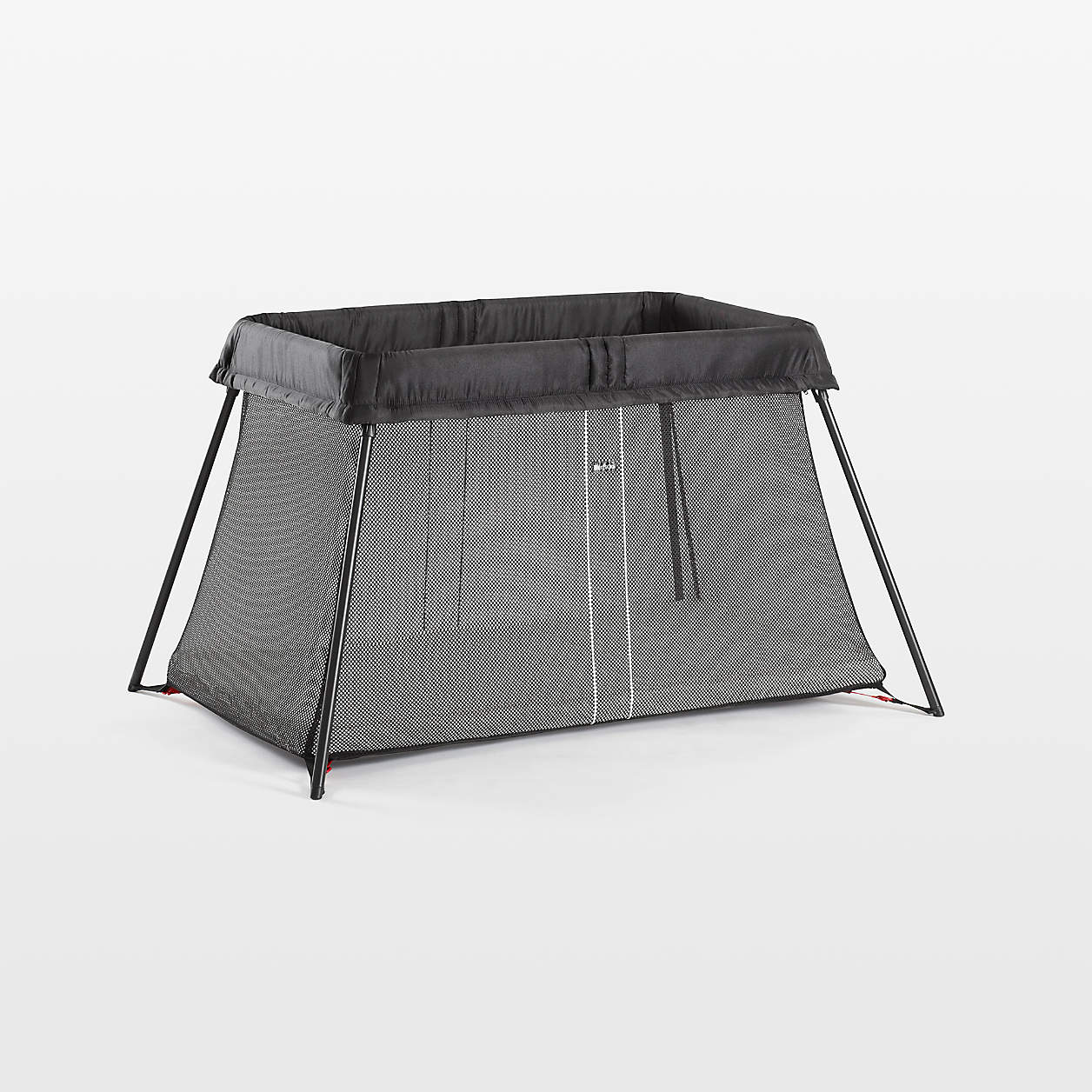 BABYBJÖRN Black Lightweight Travel Crib with Fitted Sheet Bundle Pack