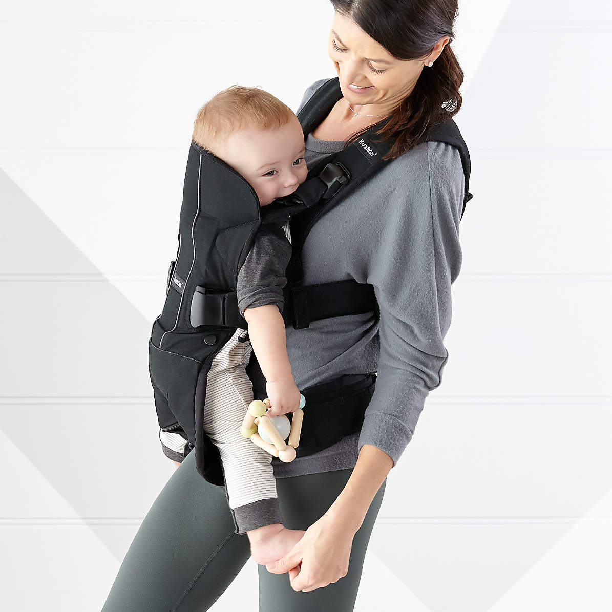 Babybjorn Baby Carrier One, Cotton - Black