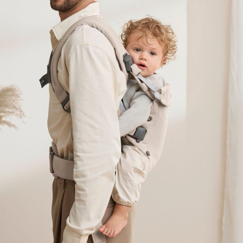 BABYBJÖRN Harmony Light Beige Woven Melange Baby Carrier - image 1 of 4