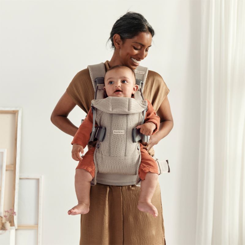 BABYBJÖRN ™ Grey Beige One Air Mini 3D Mesh Baby Carrier - image 1 of 5