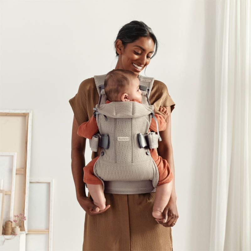 BABYBJORN Grey Beige One Air Mini 3D Mesh Baby Carrier