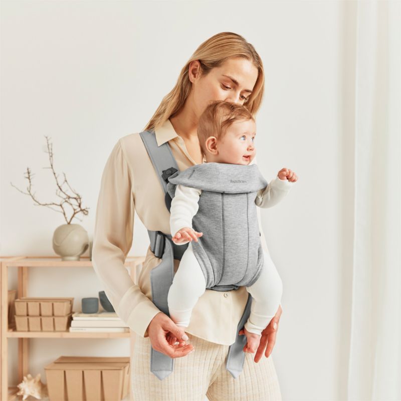 BABYBJÖRN ™ Light Grey Mini 3D Jersey Baby Carrier - image 1 of 6