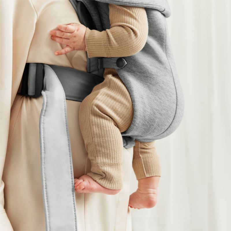 BABYBJÖRN ™ Light Grey Mini 3D Jersey Baby Carrier - image 2 of 6