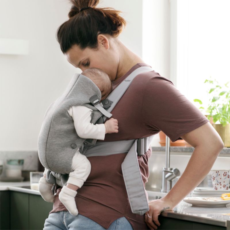 BABYBJÖRN ™ Light Grey Mini 3D Jersey Baby Carrier - image 4 of 6