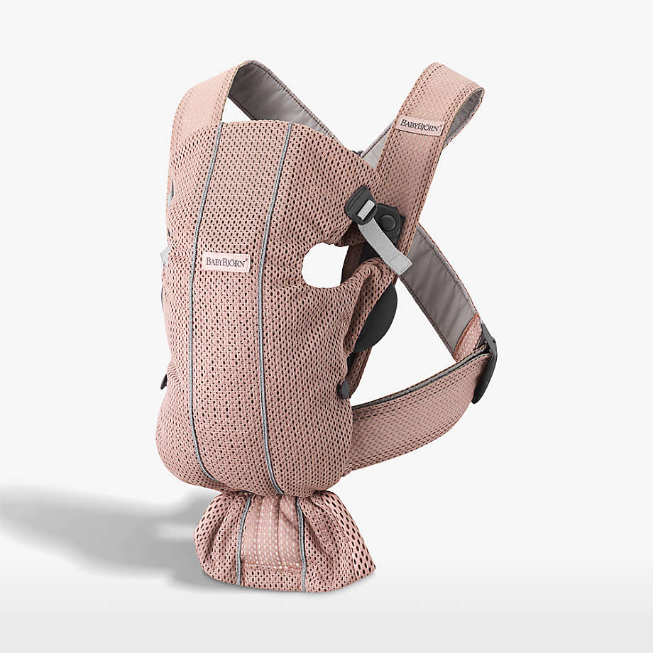 BABY BJÖRN Mini 3D Mesh Pink Baby Carrier + Reviews Crate & Kids