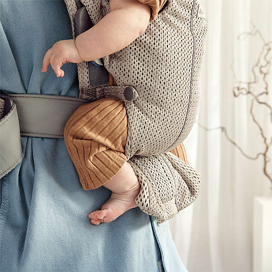 BABYBJÖRN ™ Grey Beige Mini 3D Mesh Baby Carrier