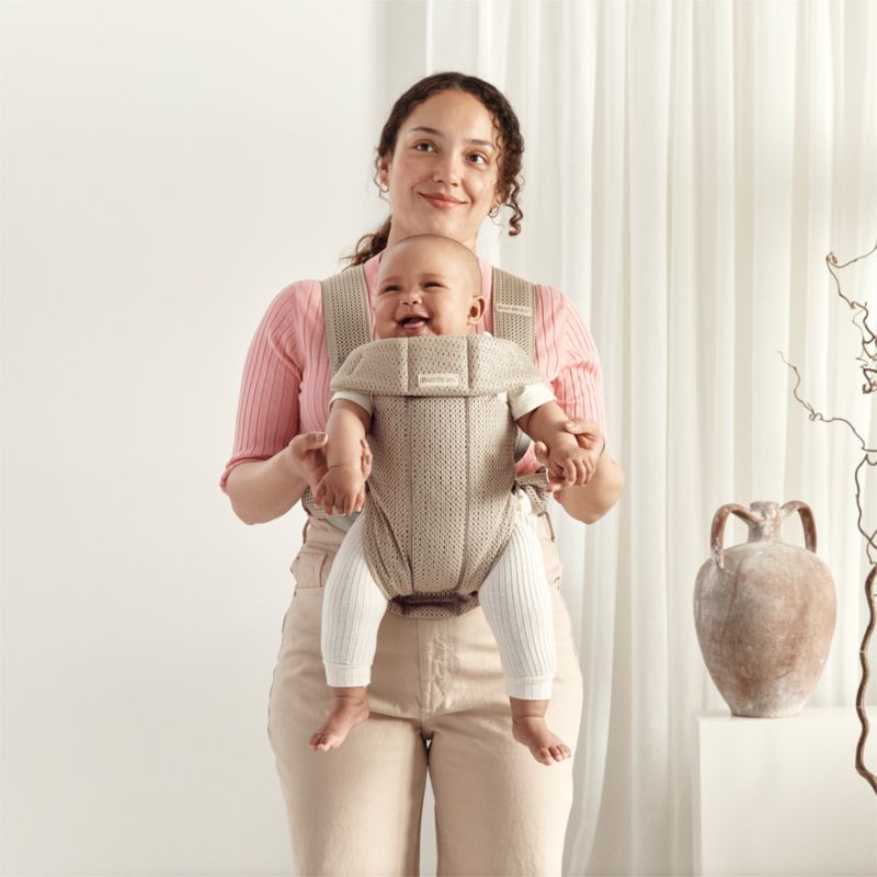 BABYBJÖRN ™ Grey Beige Mini 3D Mesh Baby Carrier - image 1 of 5